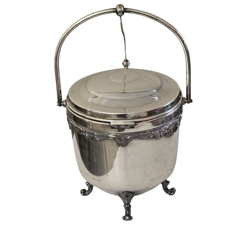 Vintage Sheridan EPS‎ Silver Plated Ice Bucket - Victorian Claw Feet Style - Picture 13 of 14